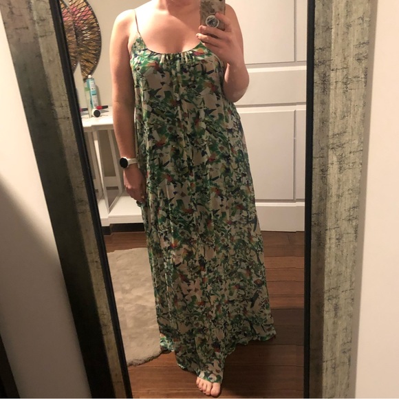 Green floral maxi dress - Picture 4 of 4